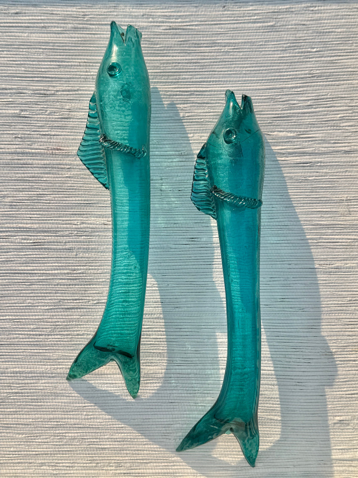 Pair of Handblown Glass Fish