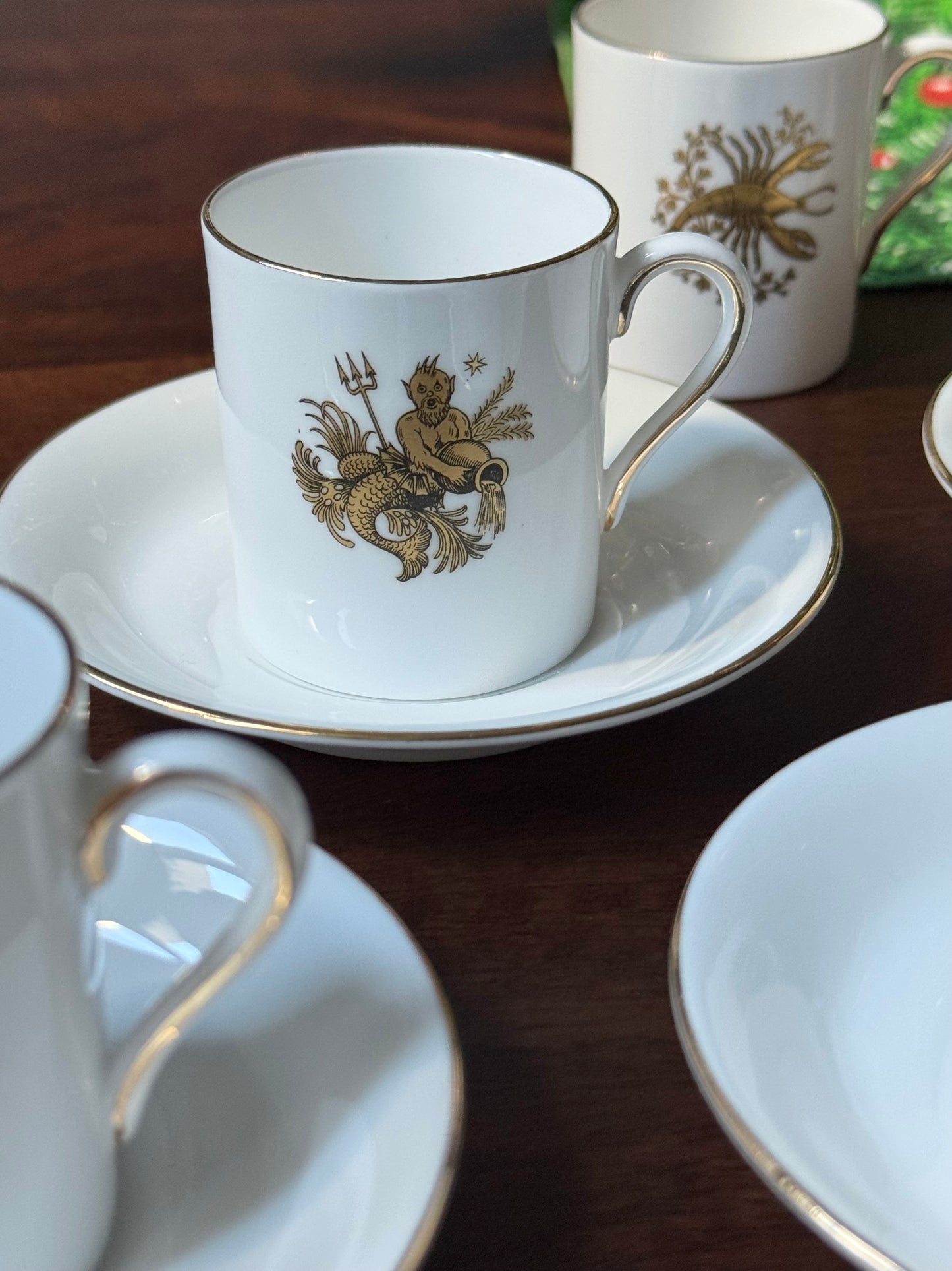 Set of 12 Royal Tuscan Zodiac Demitasse Cups