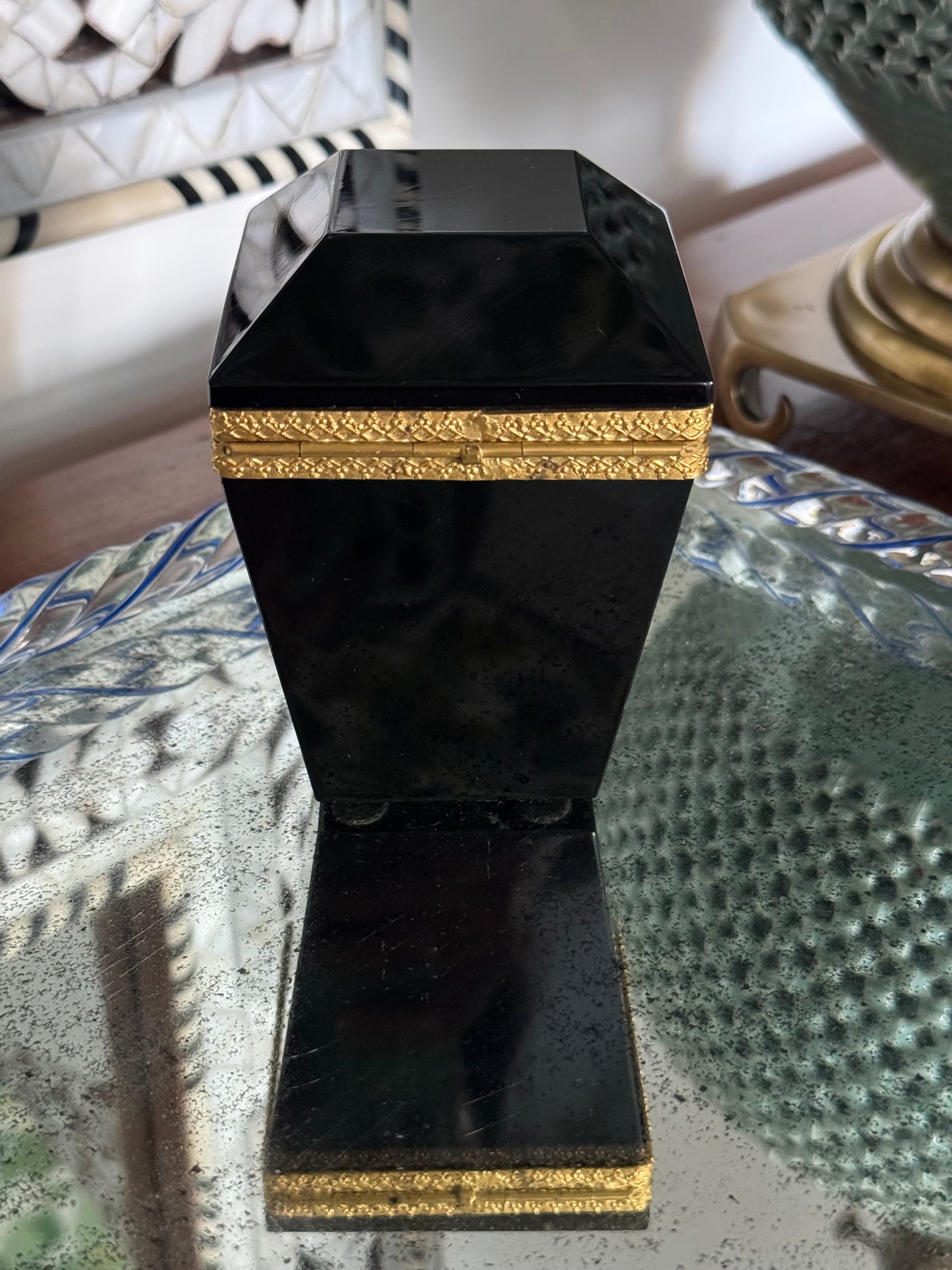 Italian Murano Glass Casket Box