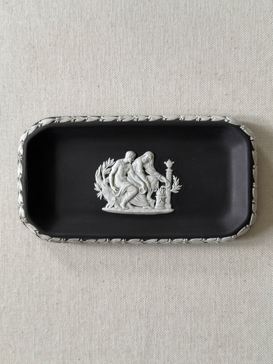 Rectangular Dish with 2 Figures