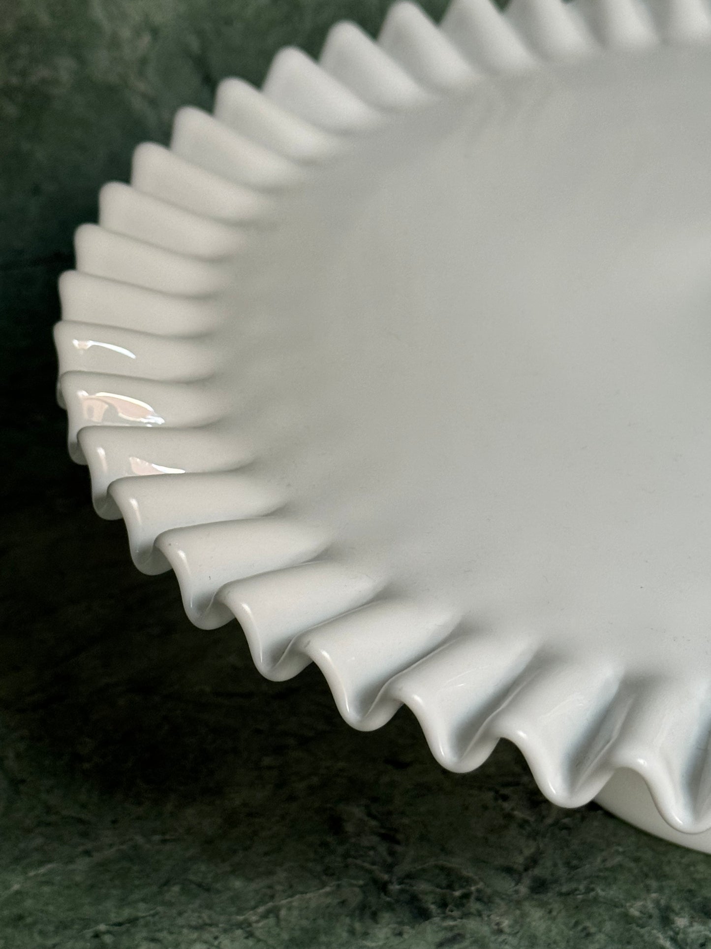 Hobnail Milk Glass Cake Stand