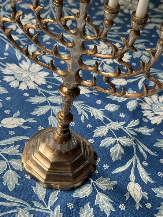 Vintage Brass Menorah