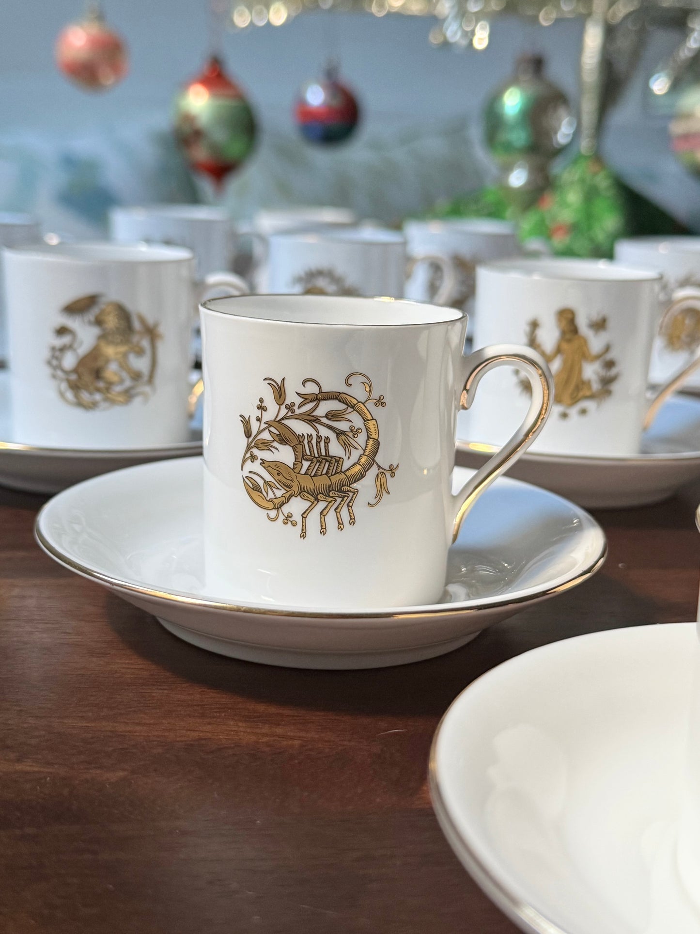 Set of 12 Royal Tuscan Zodiac Demitasse Cups