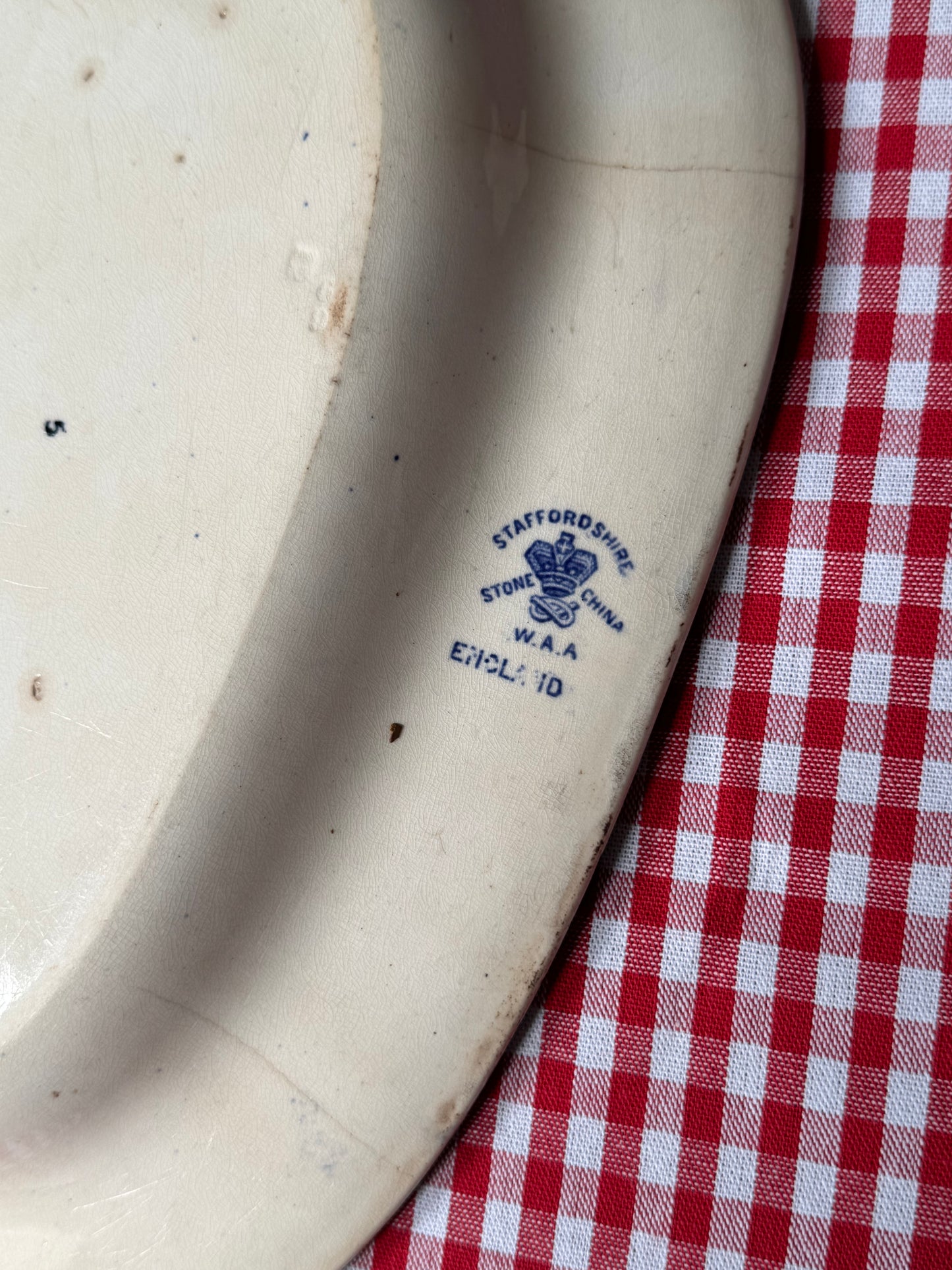 Antique Blue Willow Platter