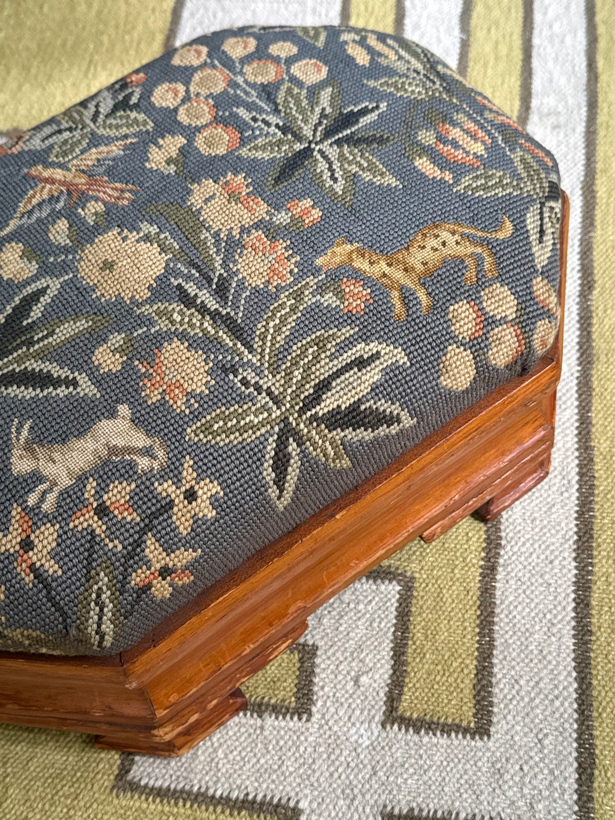Needlepoint Footstool
