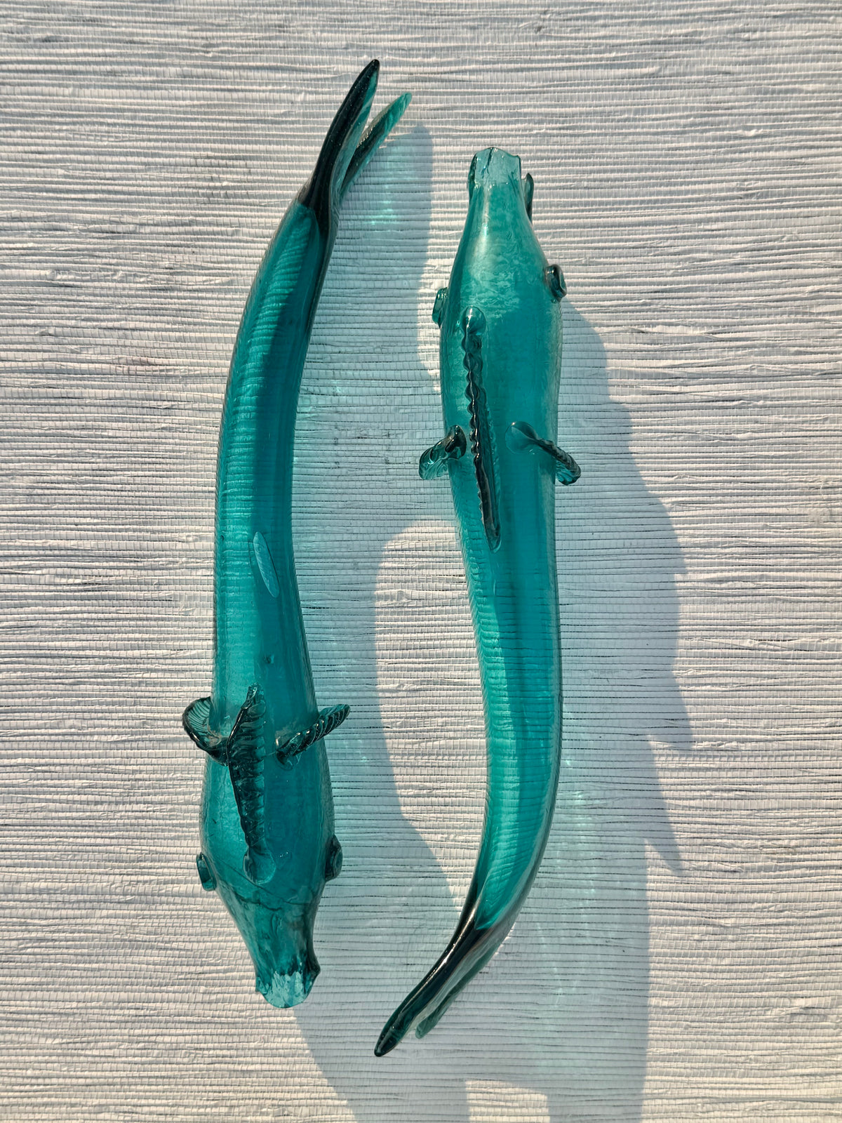 Pair of Handblown Glass Fish