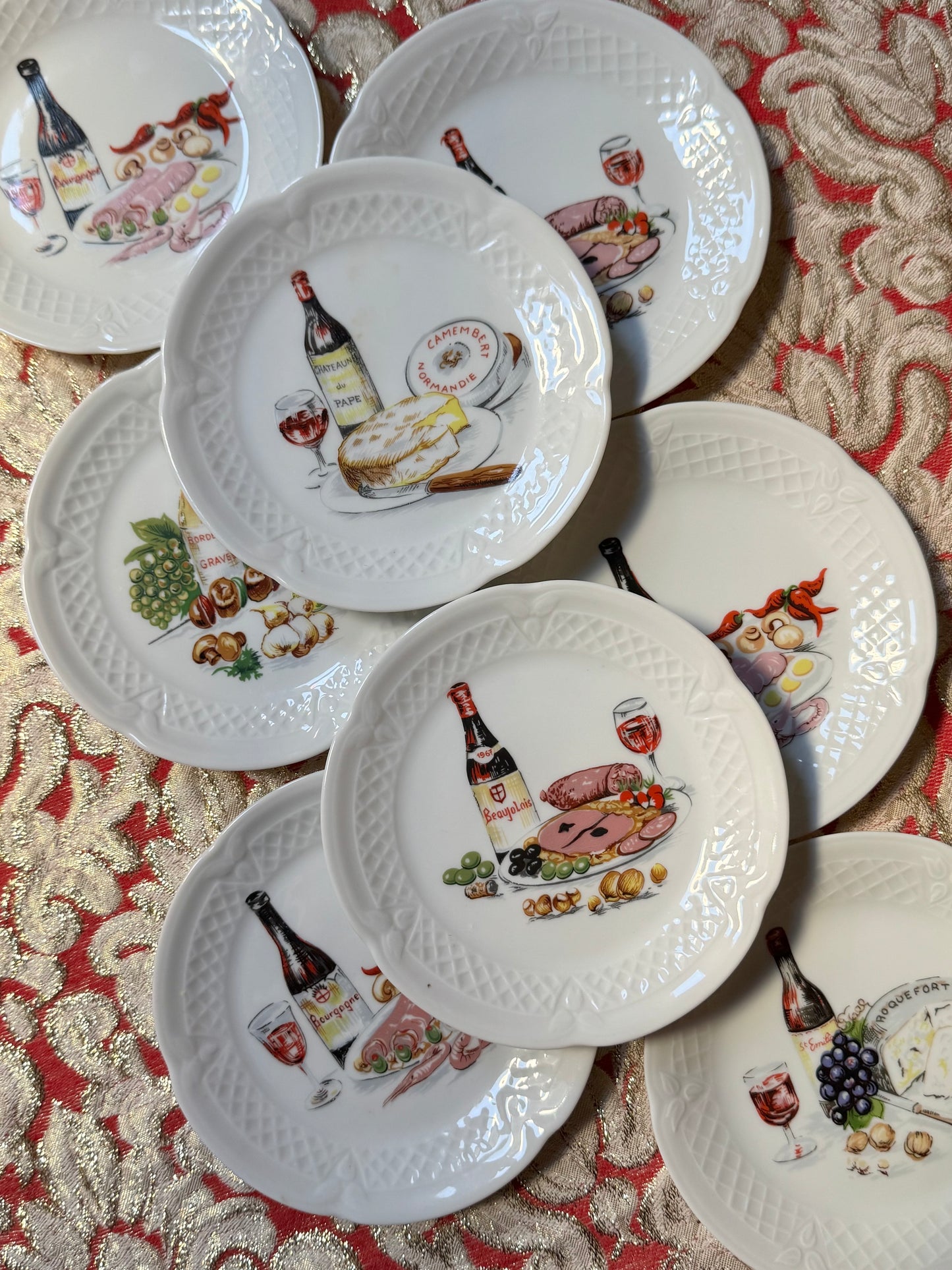 French Porcelain Canapé Plates (8)