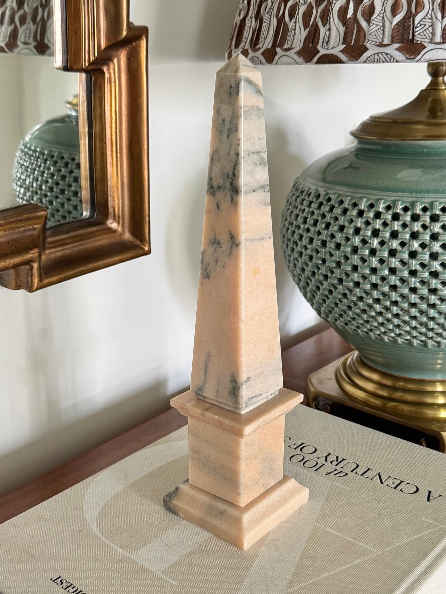 Pink Alabaster Obelisk