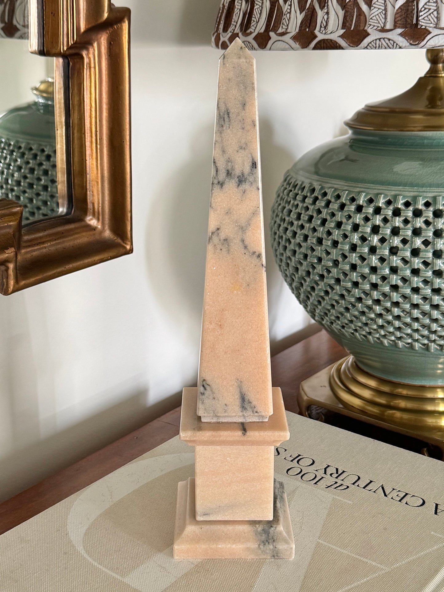 Pink Alabaster Obelisk
