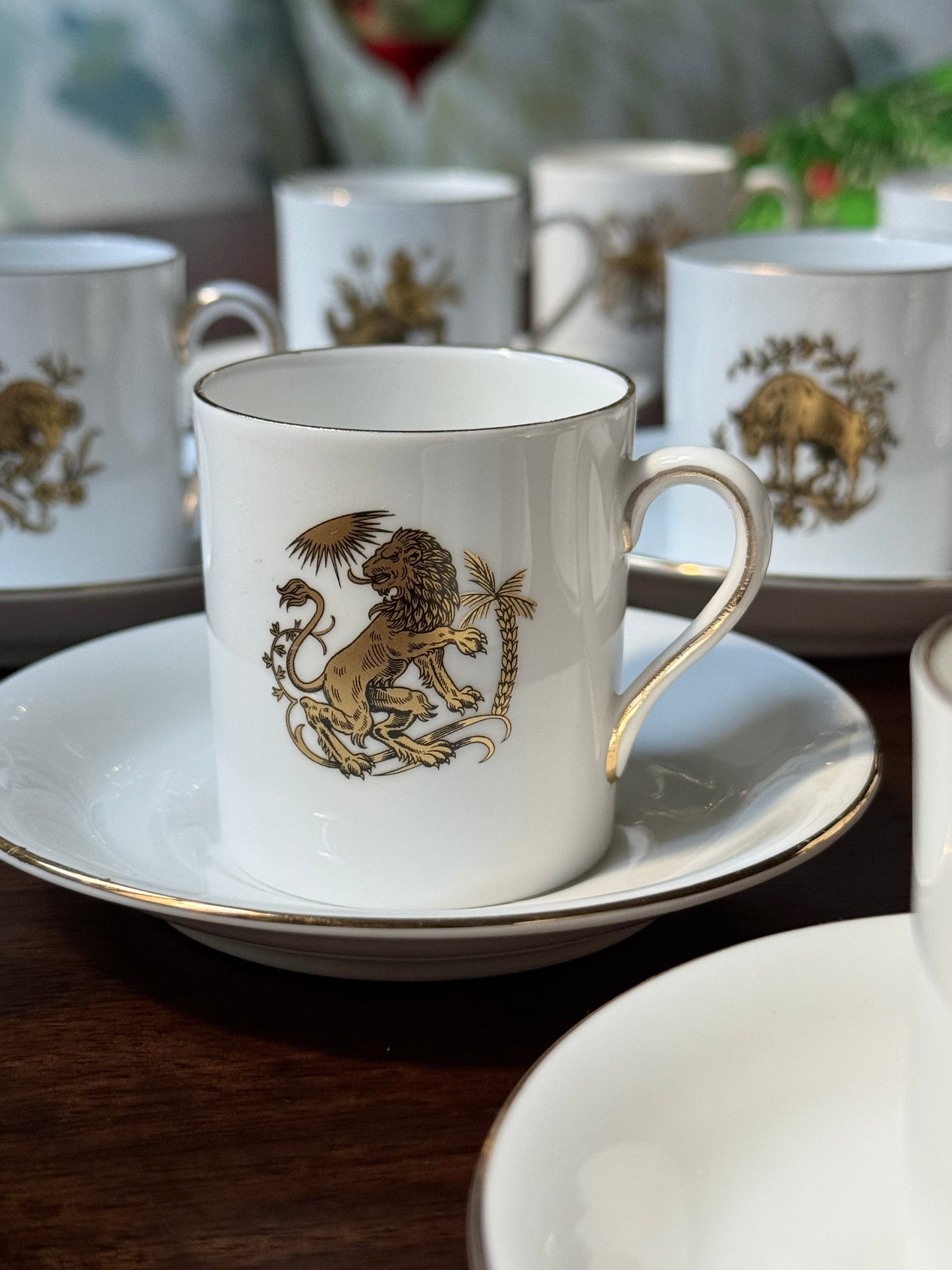 Set of 12 Royal Tuscan Zodiac Demitasse Cups