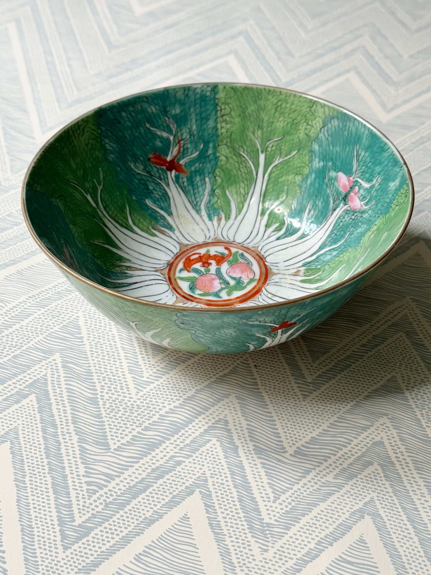 Famille Verte “Bok Choy” Bowl