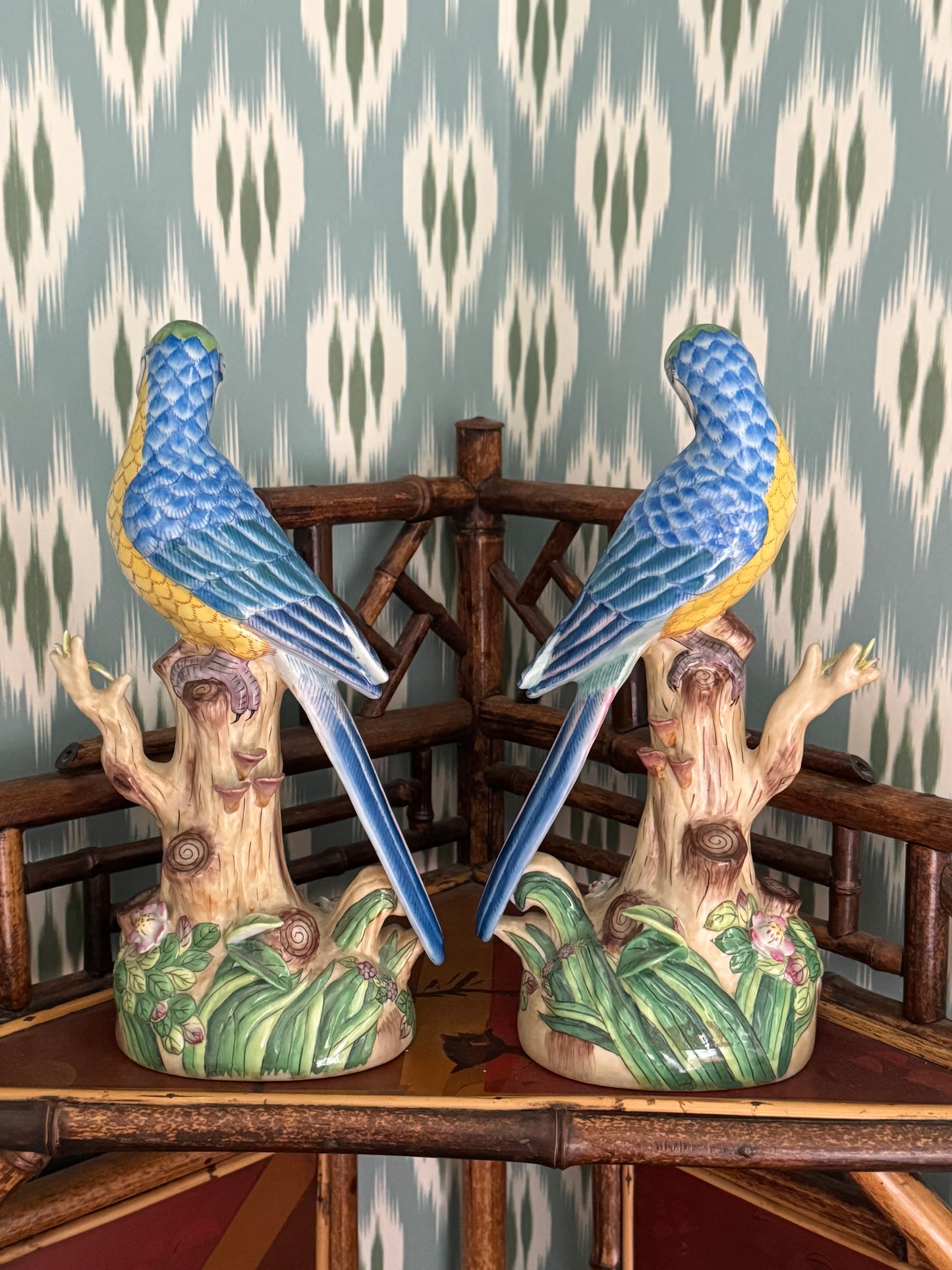 Pair of Vintage Chinoiserie Birds