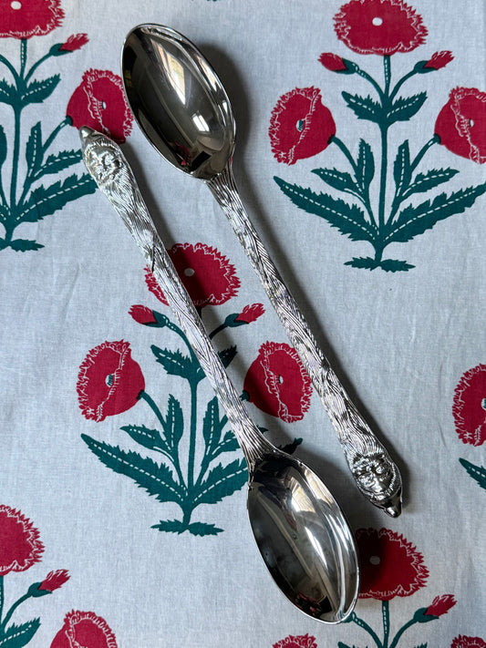 Pair of Santa Serving Spoons