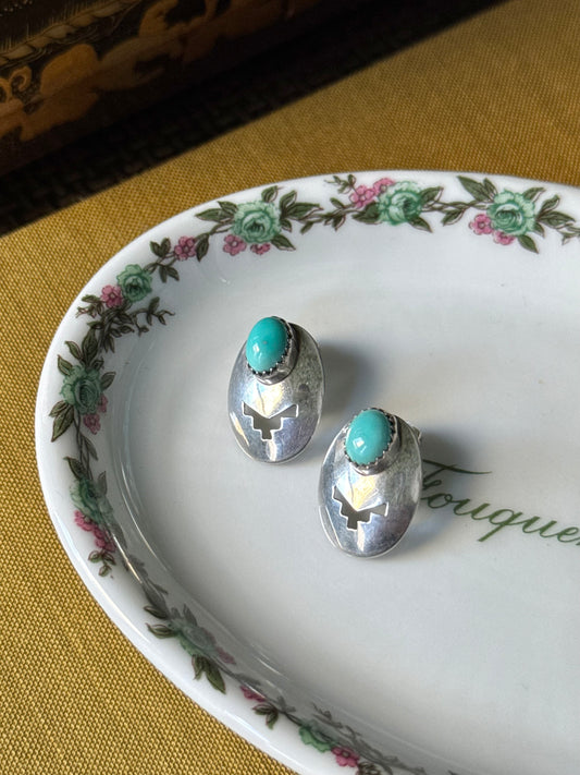 Turquoise Cutout Earrings