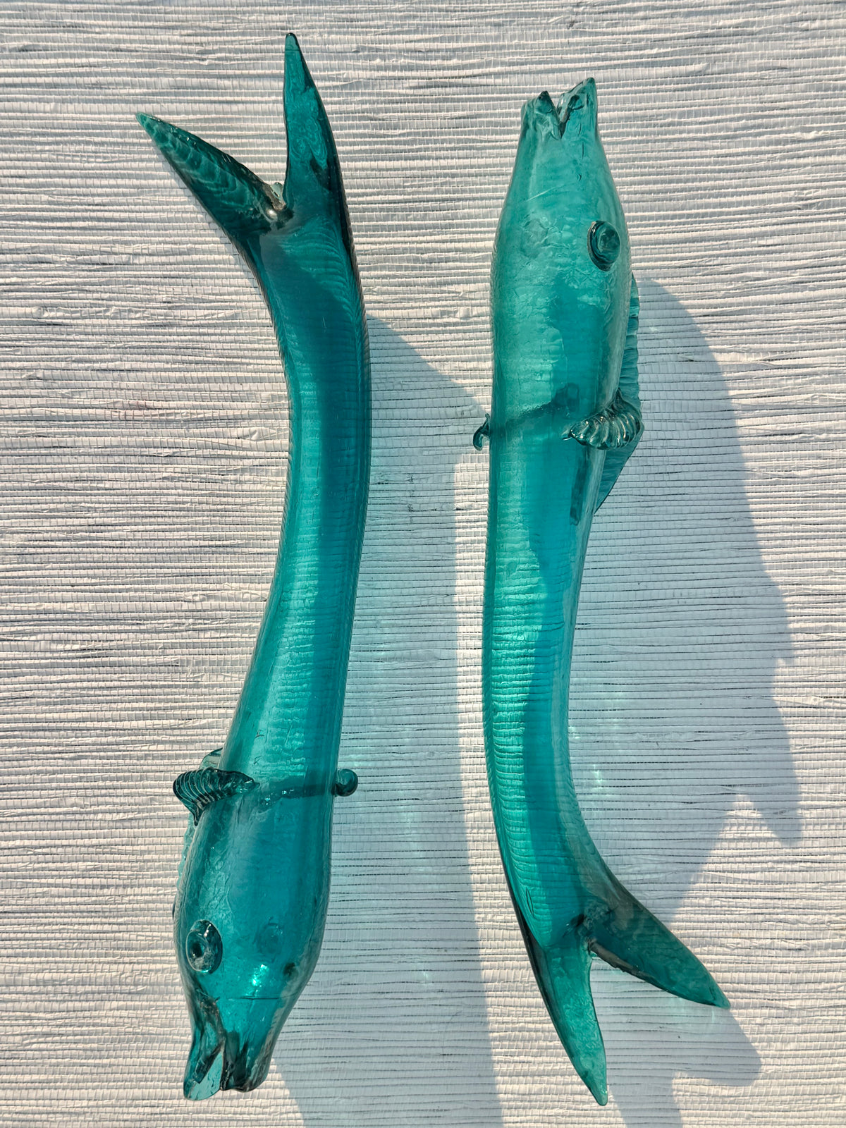 Pair of Handblown Glass Fish