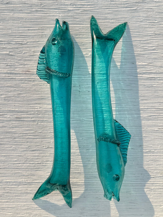 Pair of Handblown Glass Fish