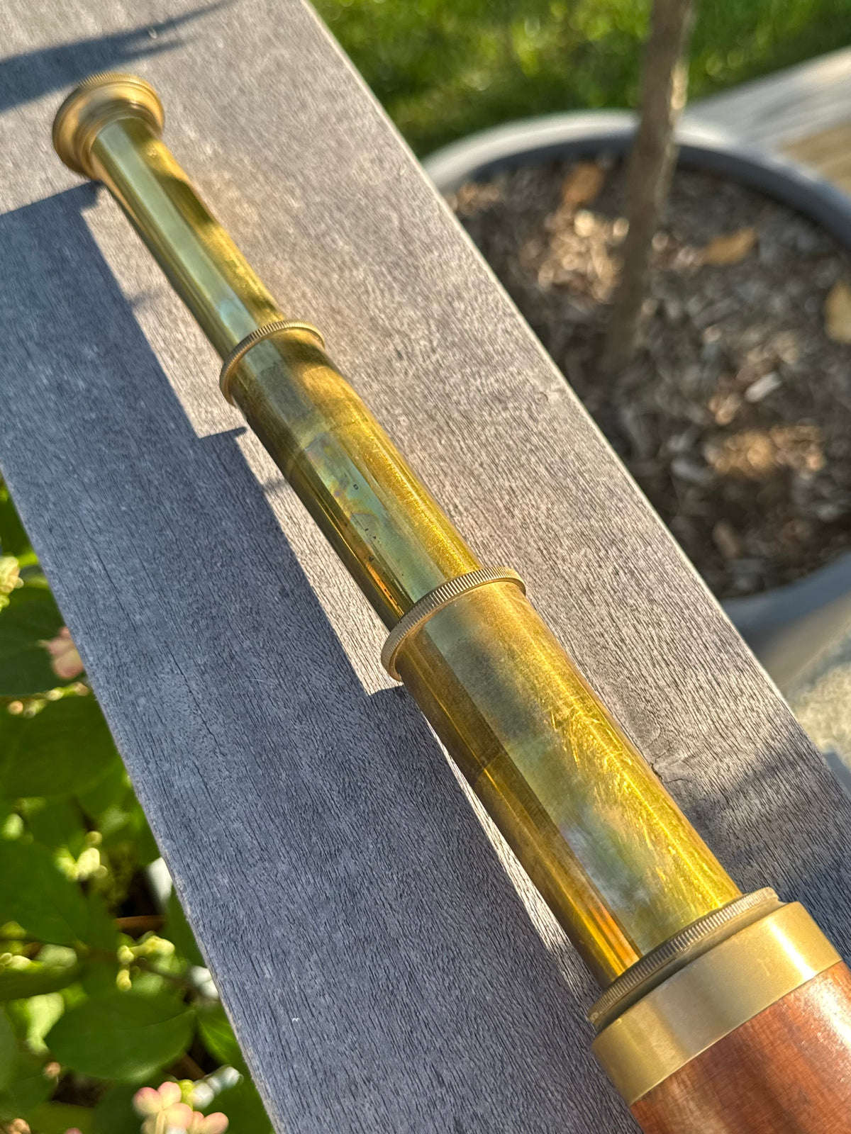 Vintage Brass Telescope