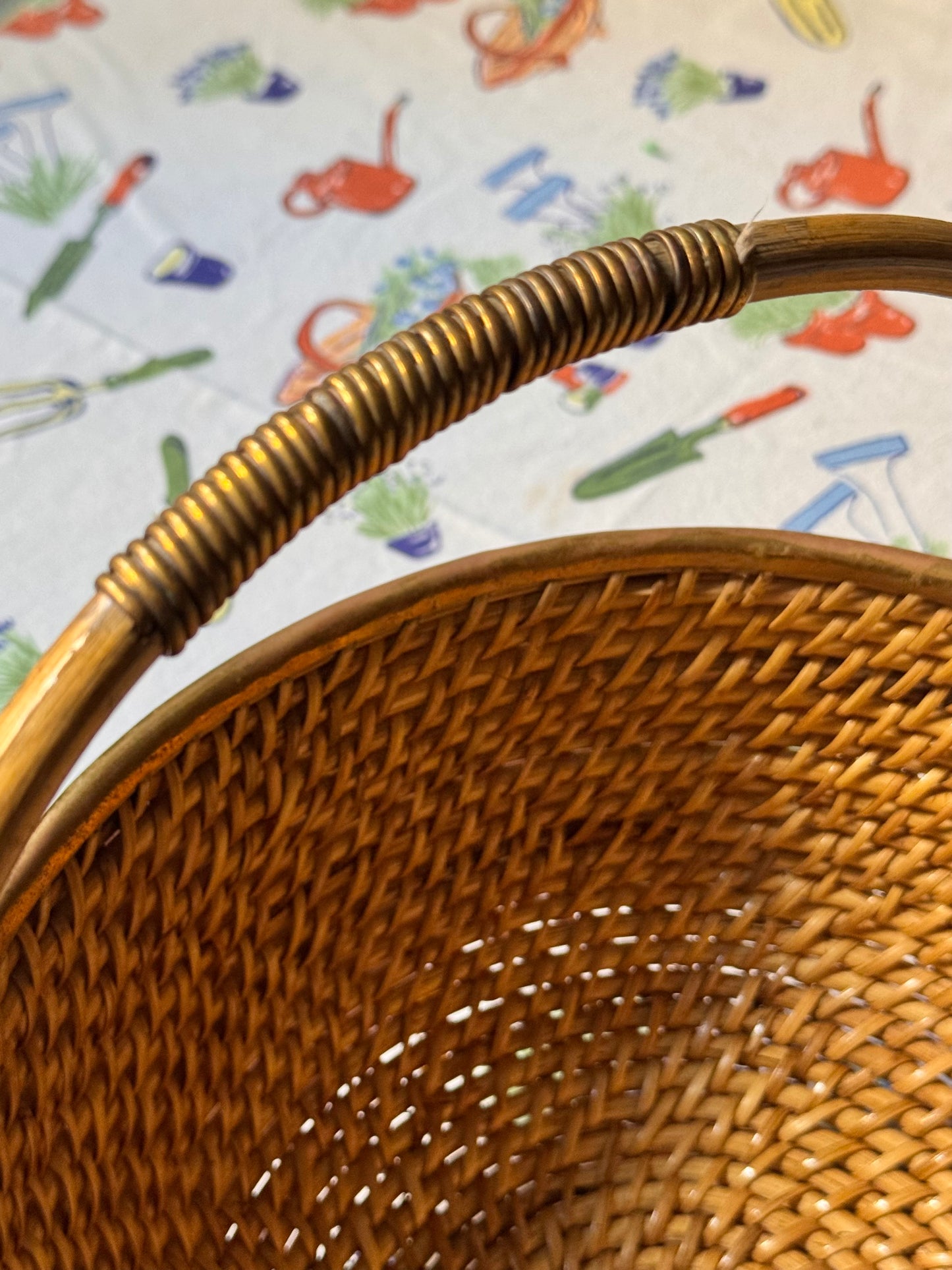 Brass Rimmed Basket