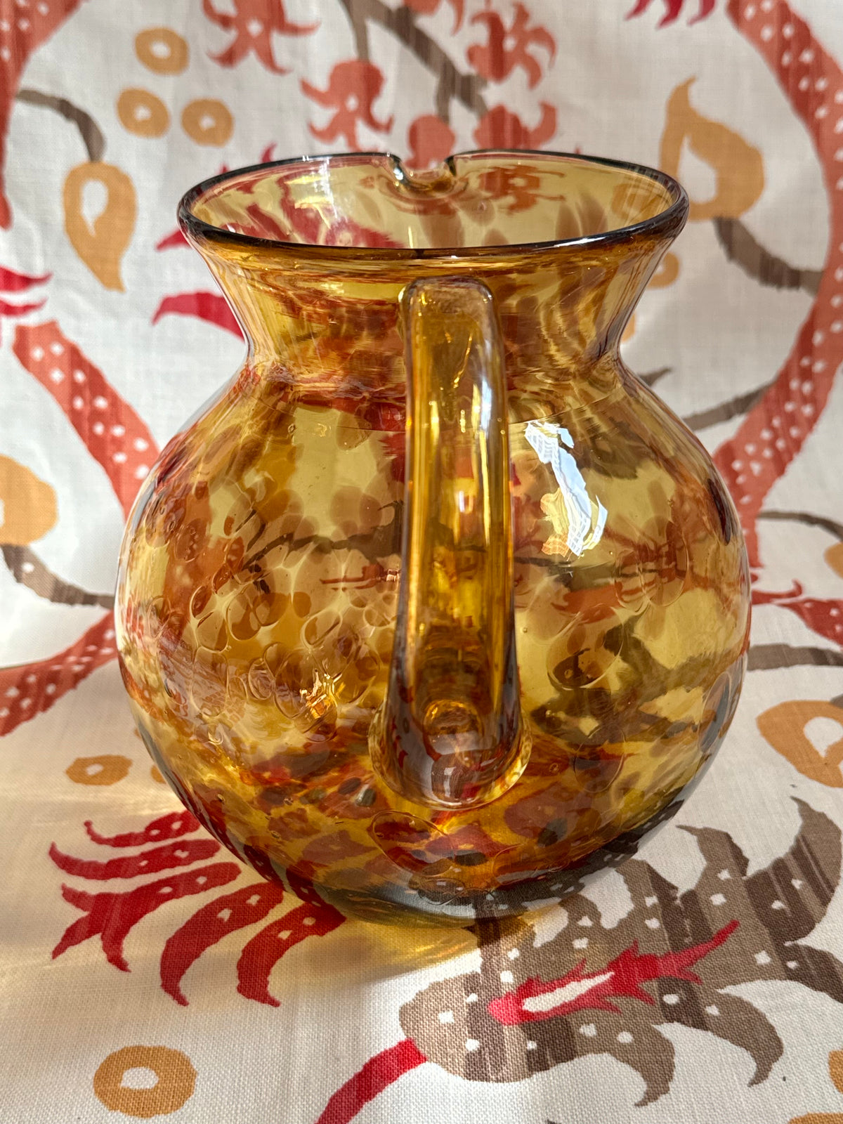 Handblown Glass Pitcher