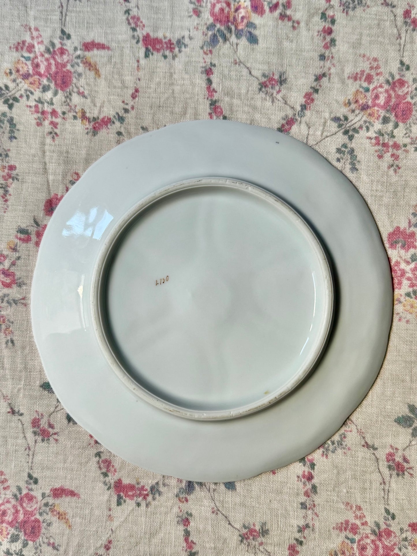 Pink Antique Oyster Plate