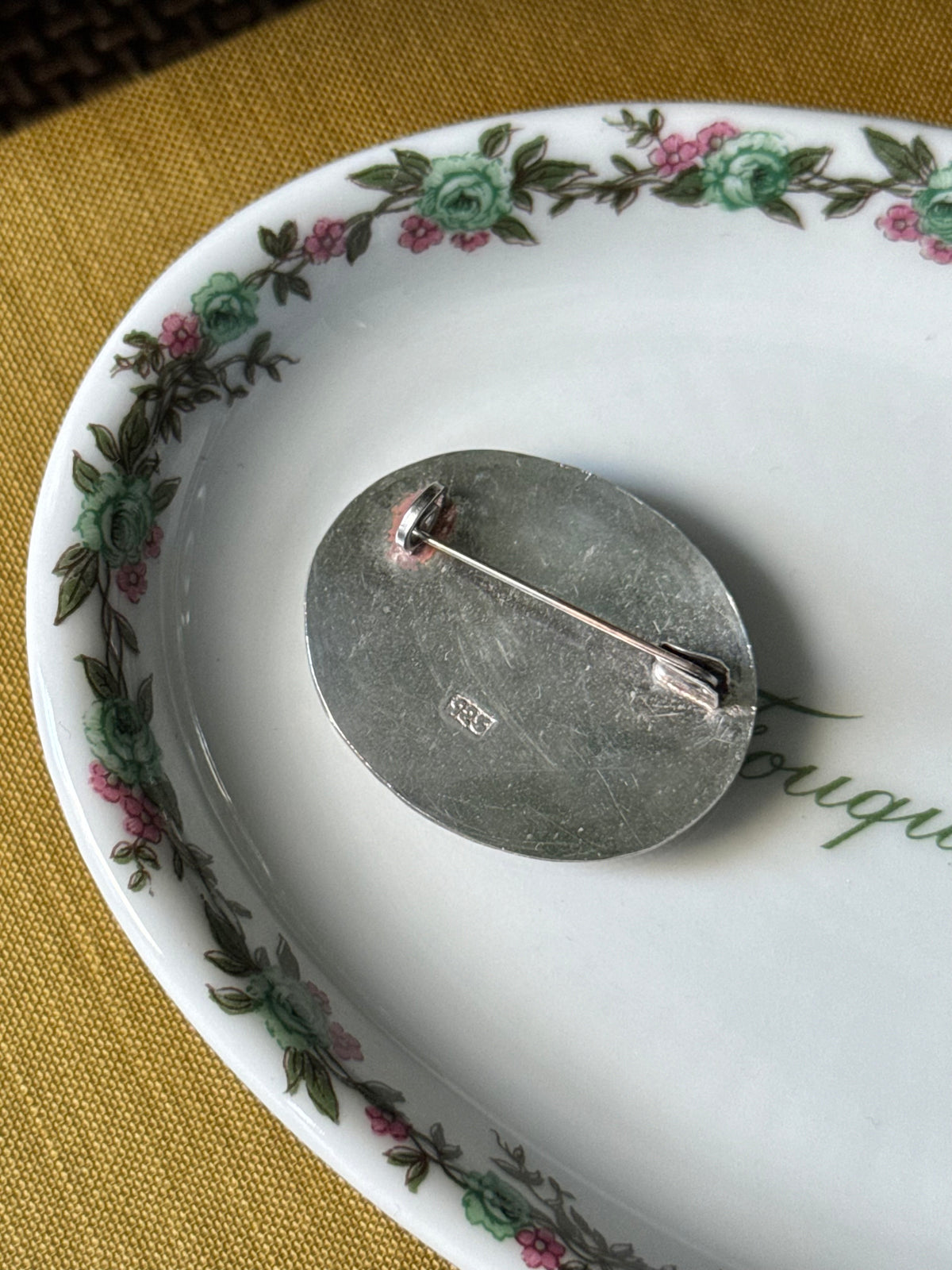 Silver & Lapis Brooch