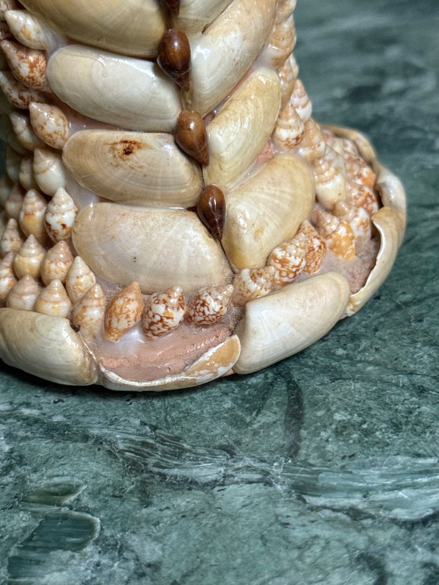 Handmade Shell Encrusted Vase