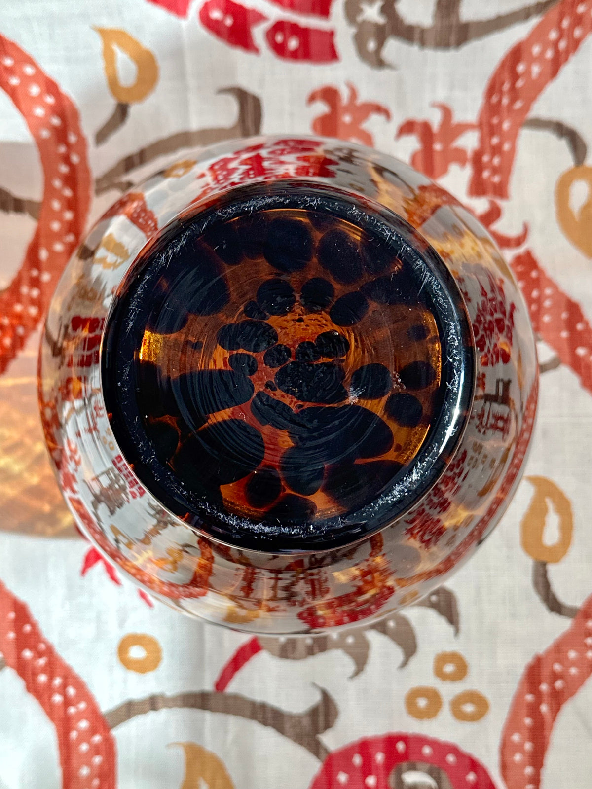 Large Tortoise Glass Vase