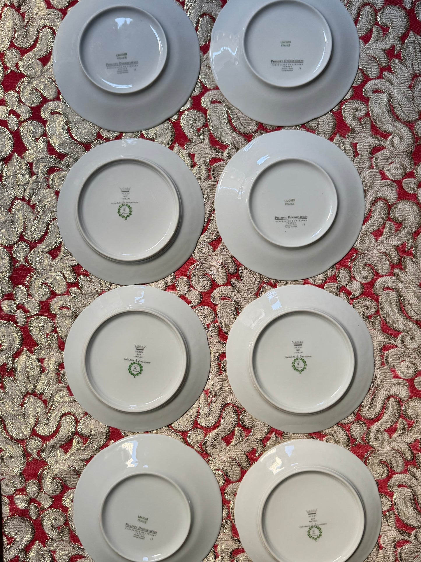 French Porcelain Canapé Plates (8)