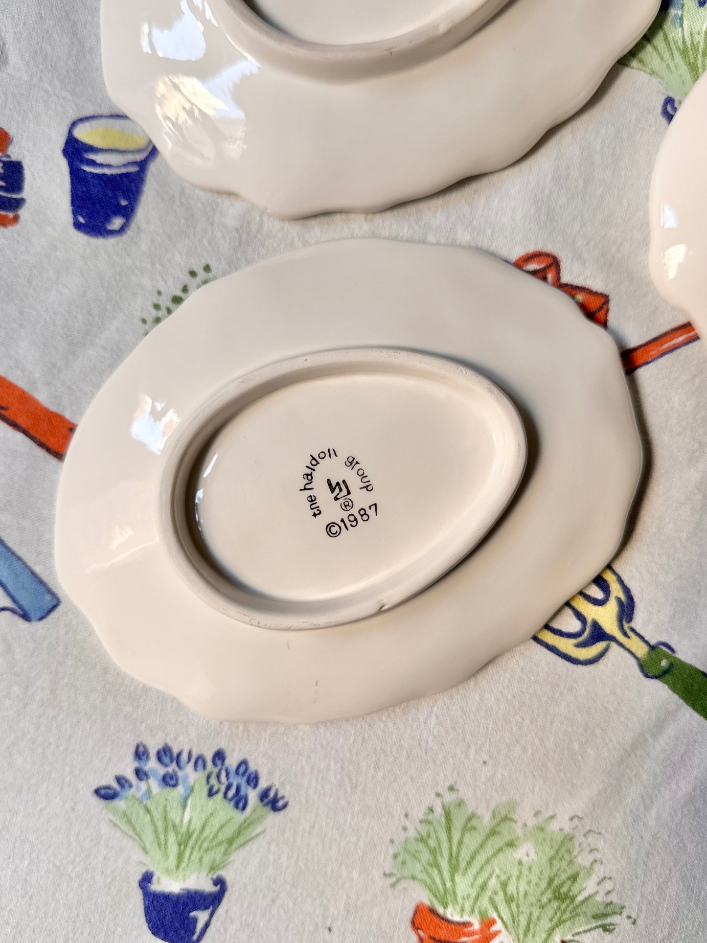 Vintage Bunny Plates