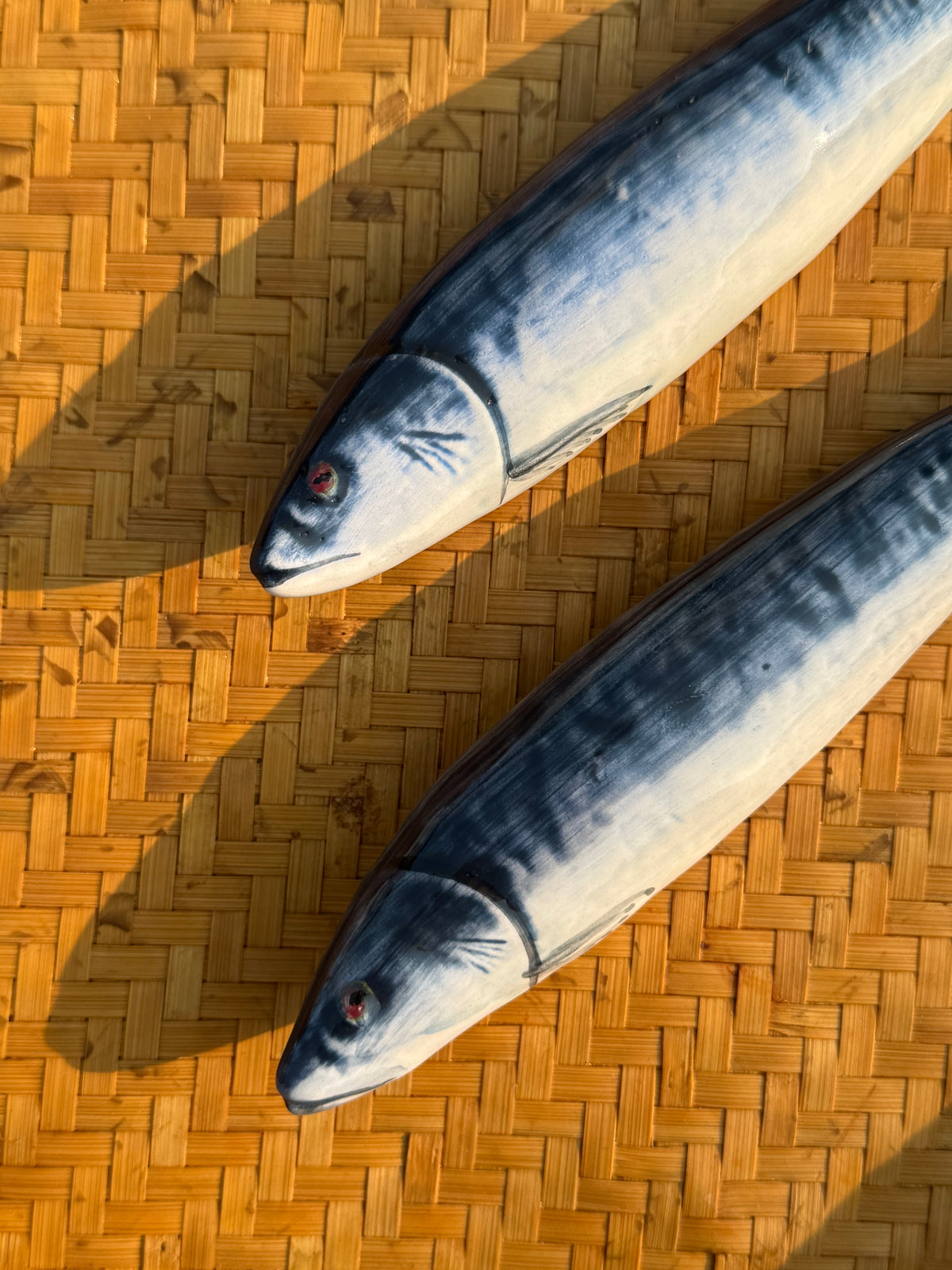 Pair of Ceramic Sardines