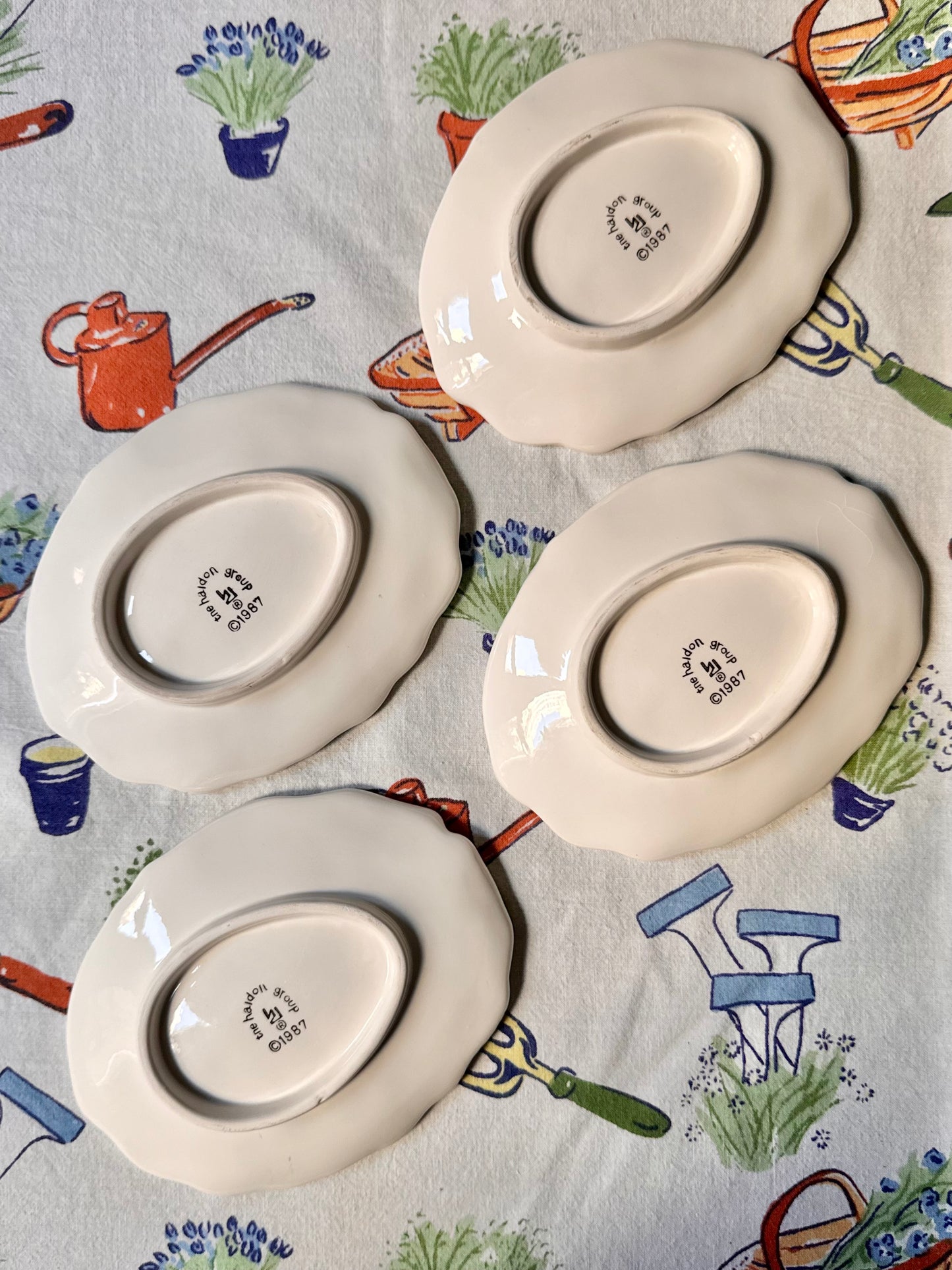 Vintage Bunny Plates