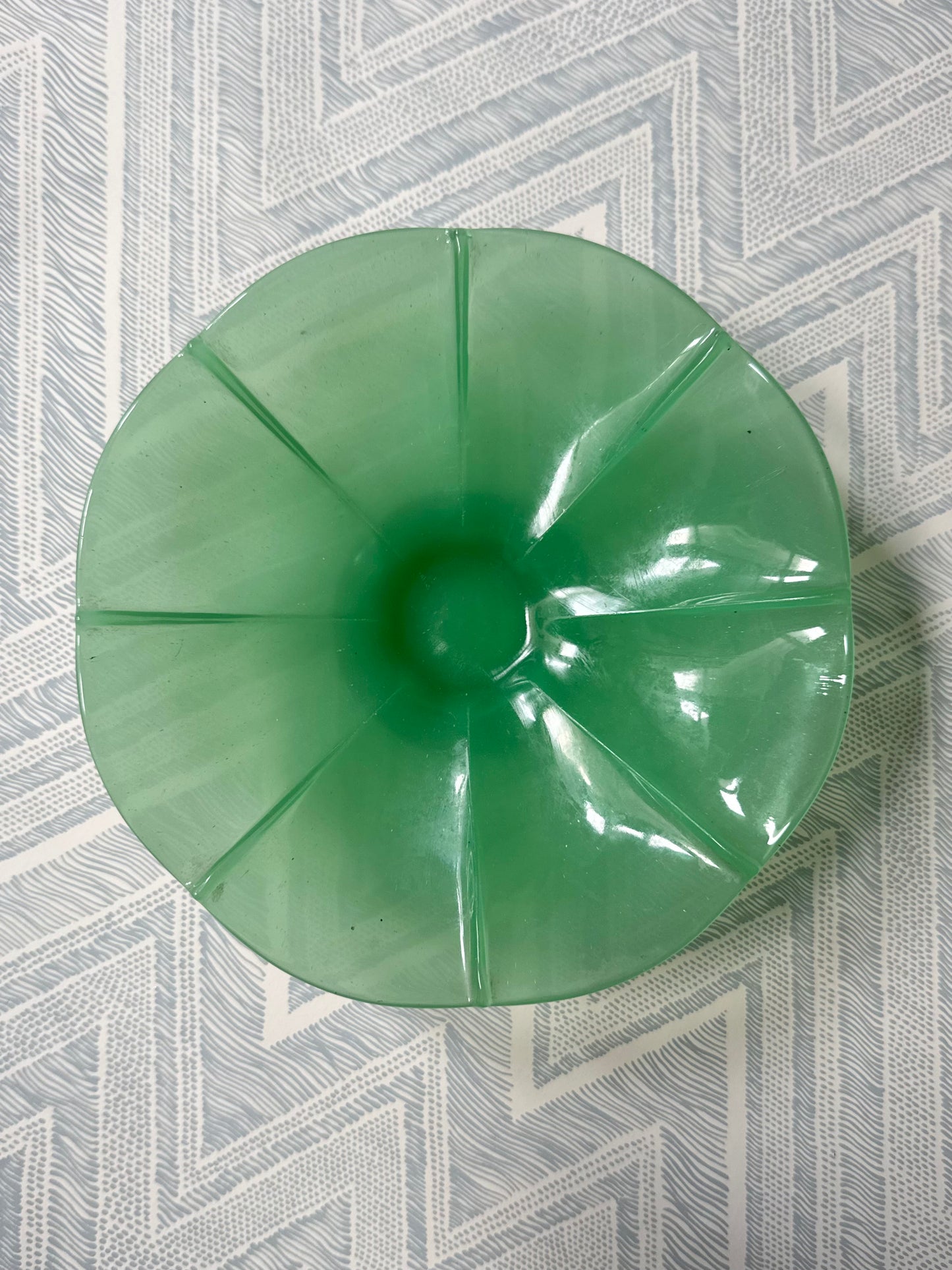 Jadeite Low Pedestal Bowl