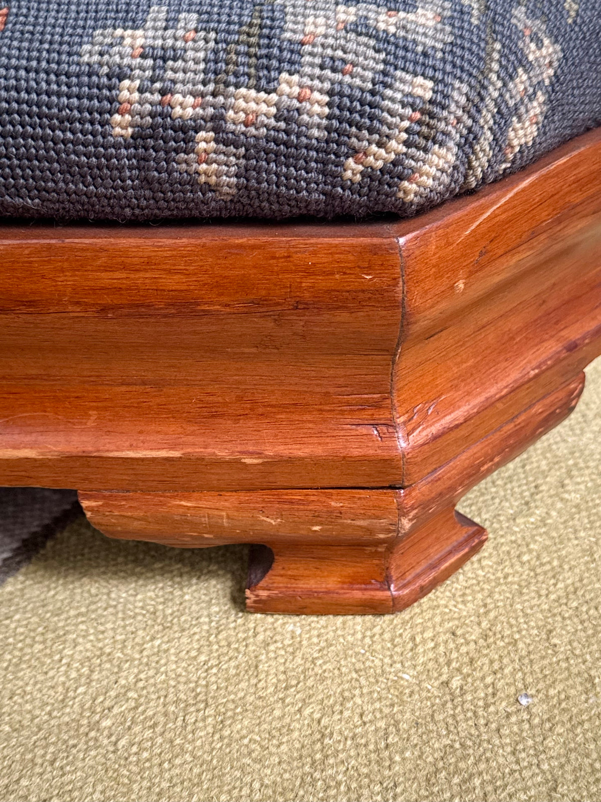 Needlepoint Footstool