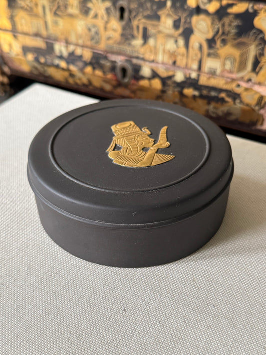 Round Egyptian Wedgwood Box