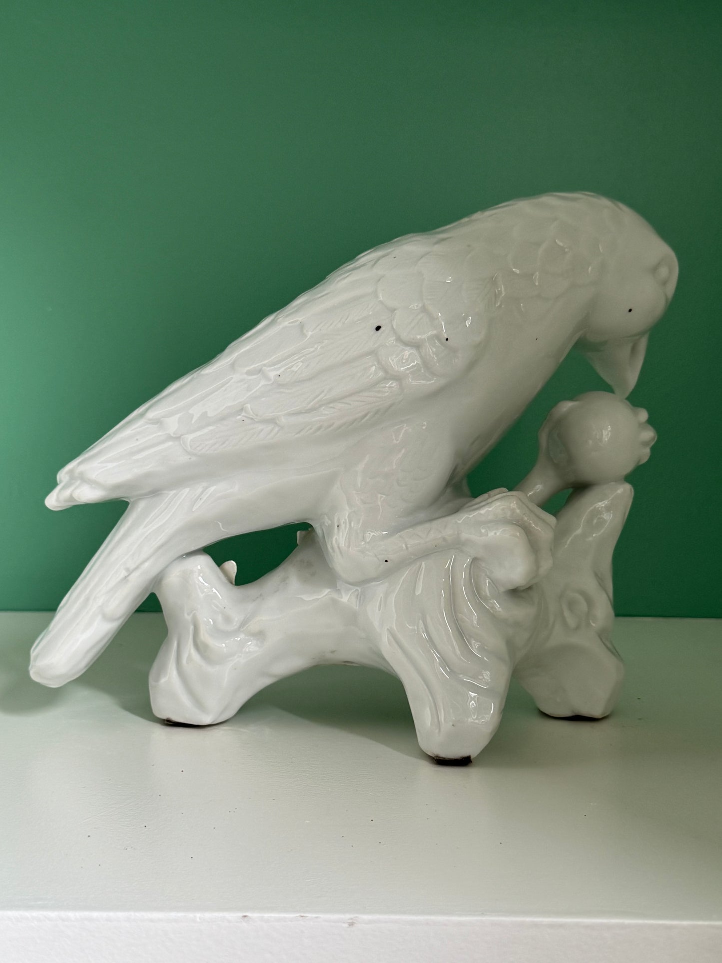 Pair of Blanc de Chine Birds