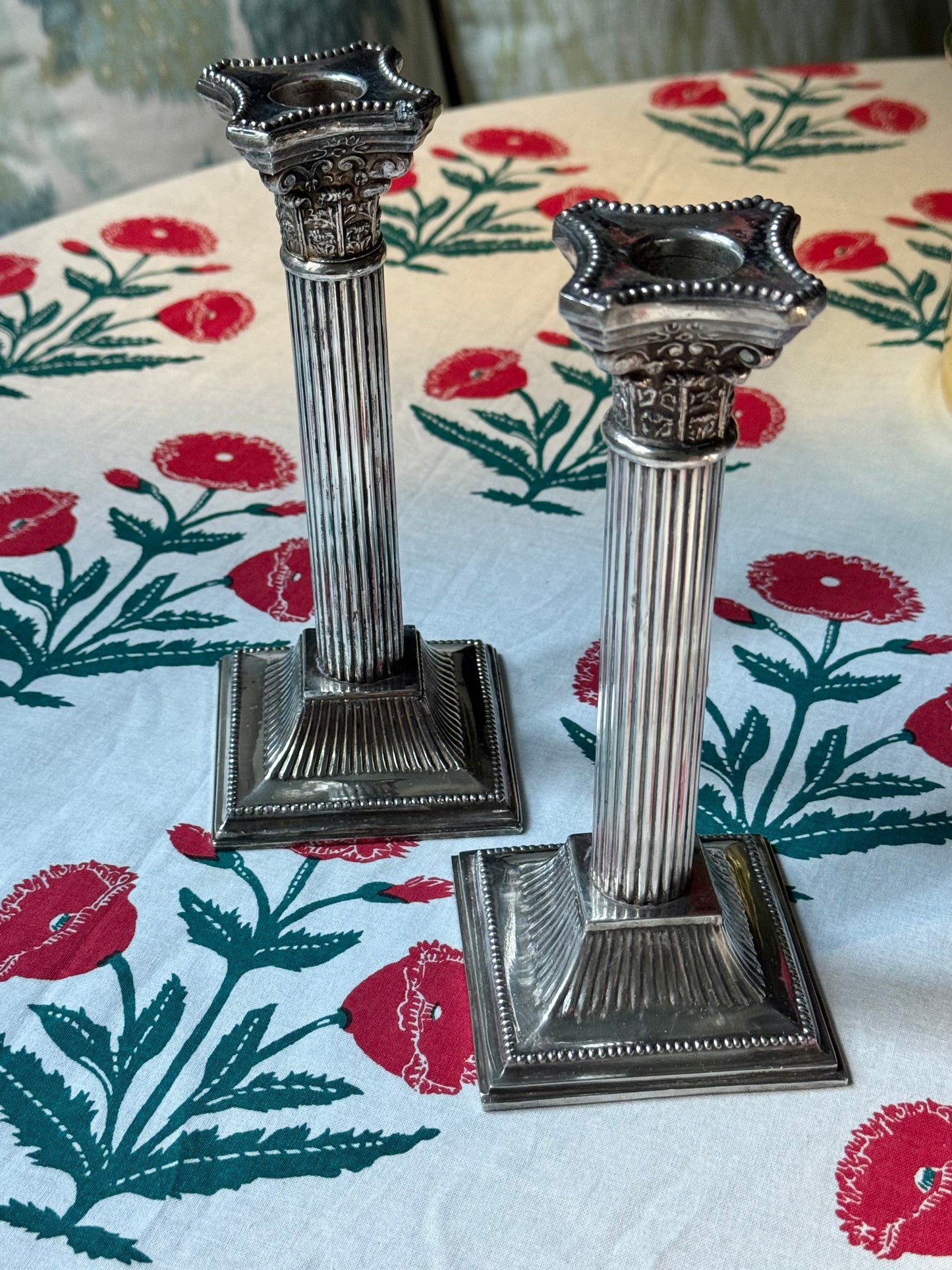Corinthian Column Candlesticks