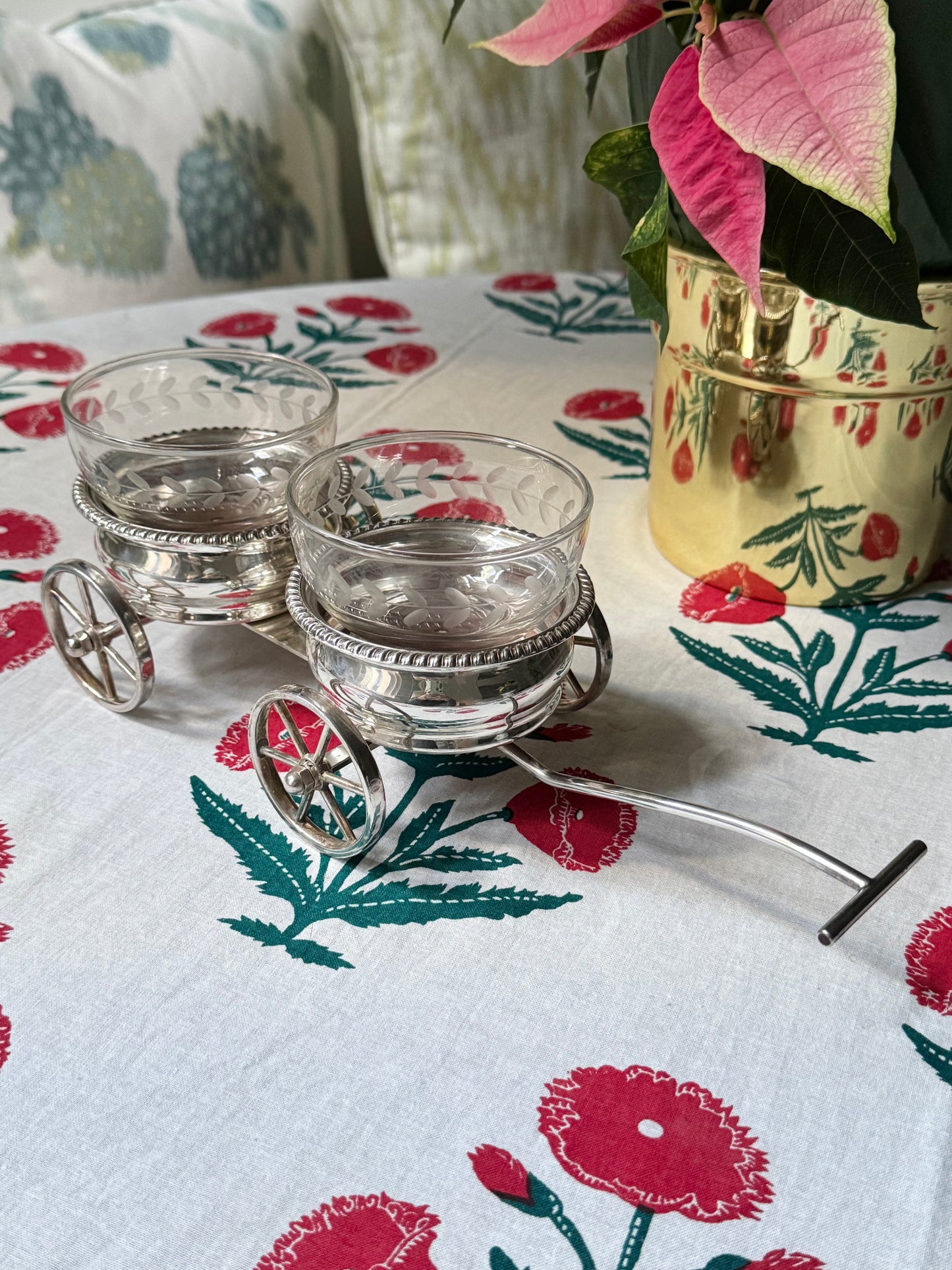 Rolling Condiment Cart