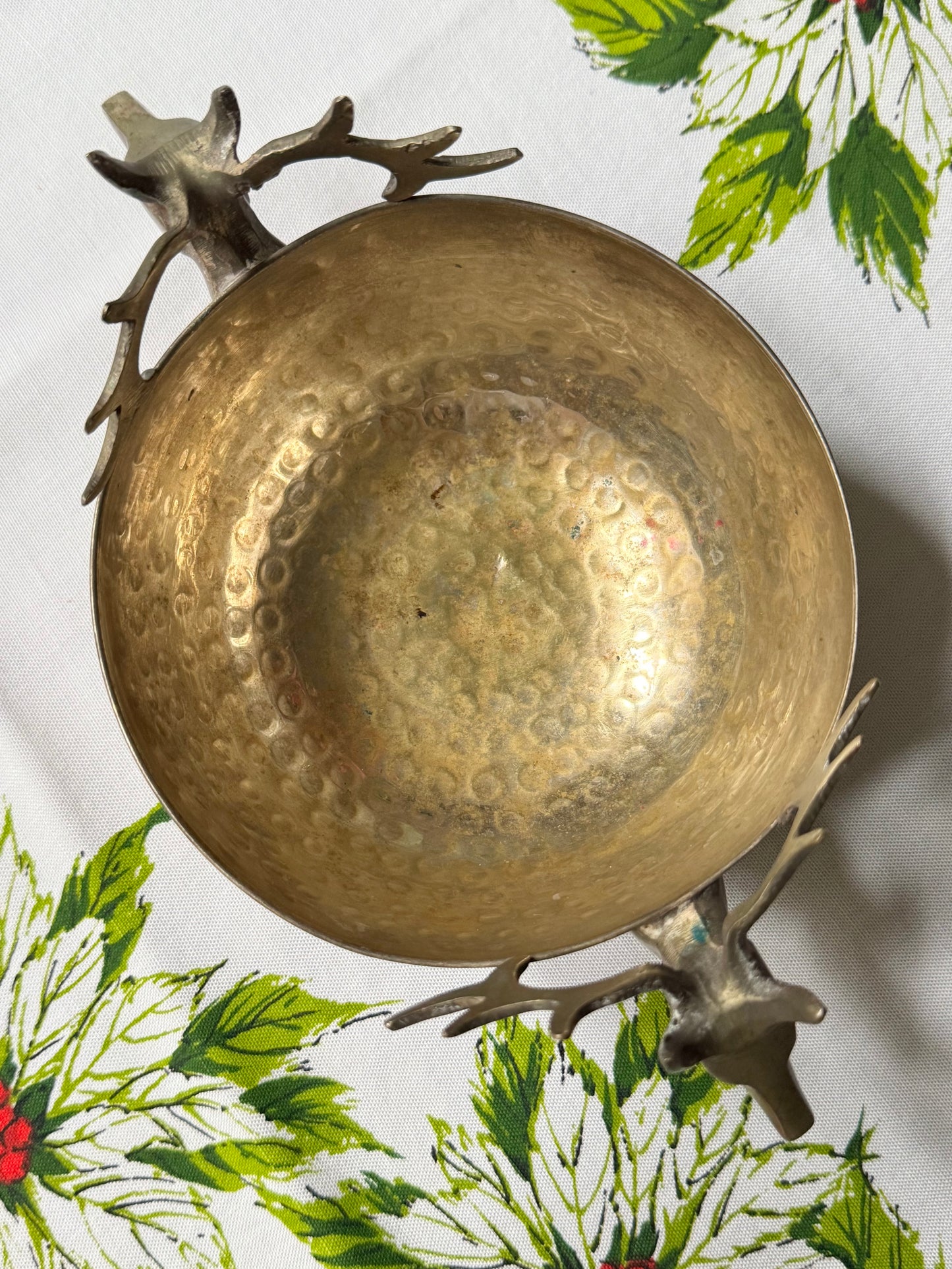 Small Hammered Stag’s Head Bowl
