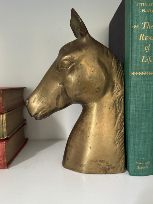 Vintage Brass Horse Head