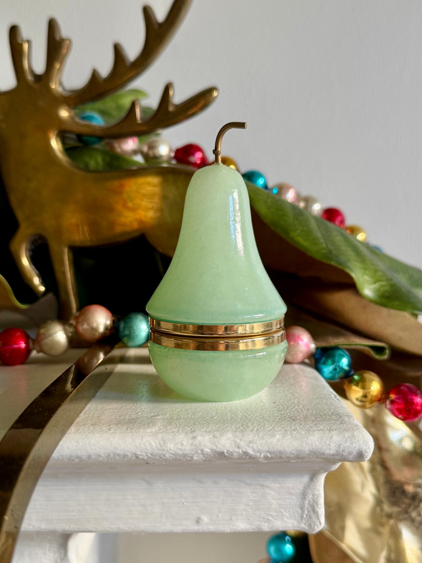 Italian Alabaster Pear Box