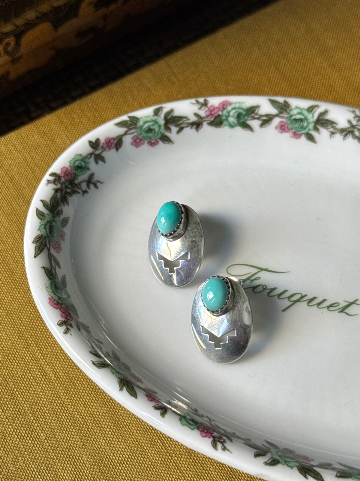 Turquoise Cutout Earrings