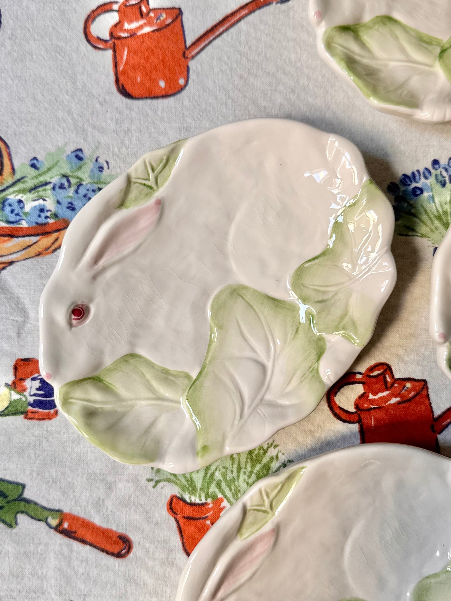 Vintage Bunny Plates