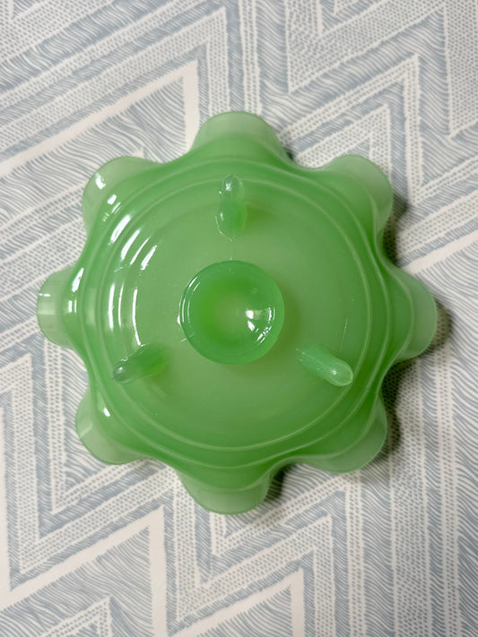 Jadeite Ruffle Dish #2