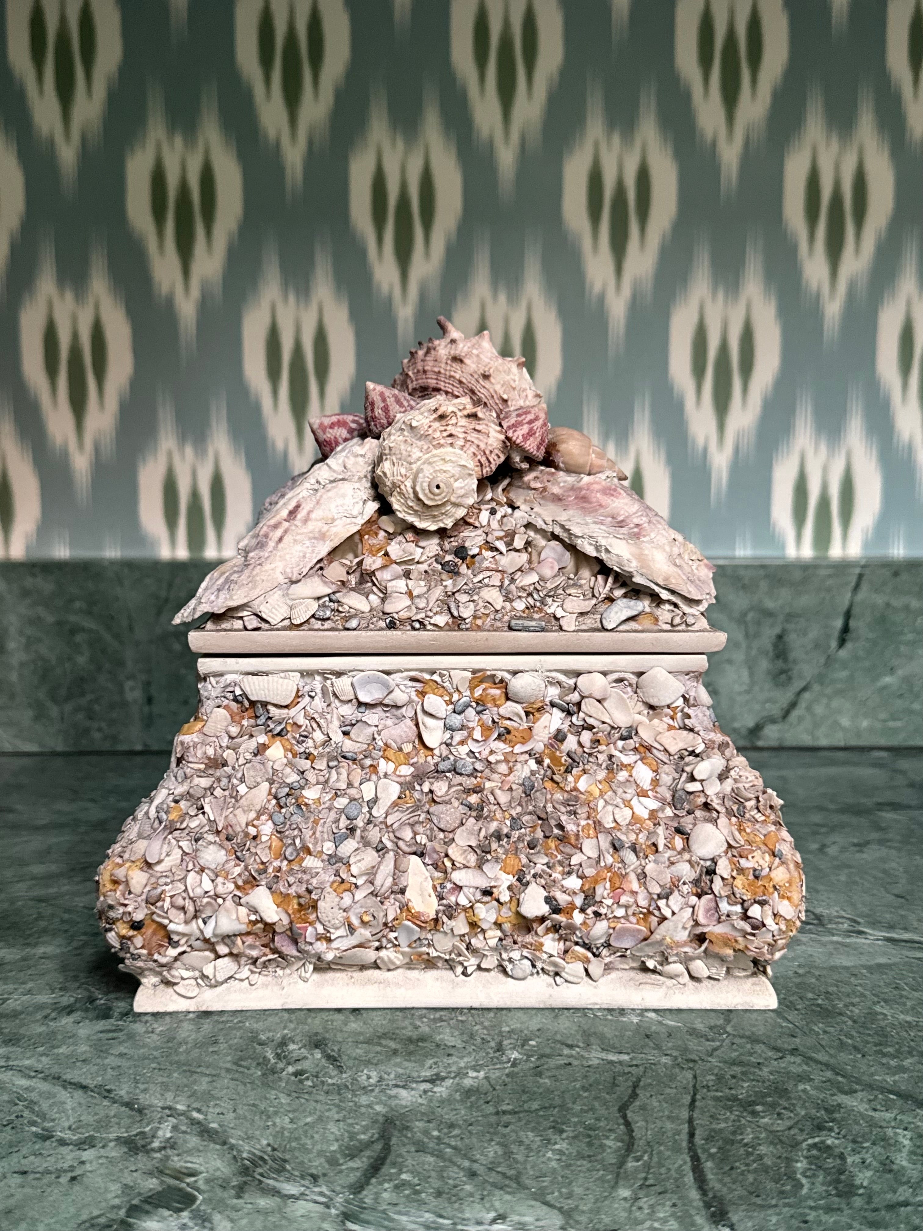Carved Shell Box Crushed Shell Box – The Sleepy Flea