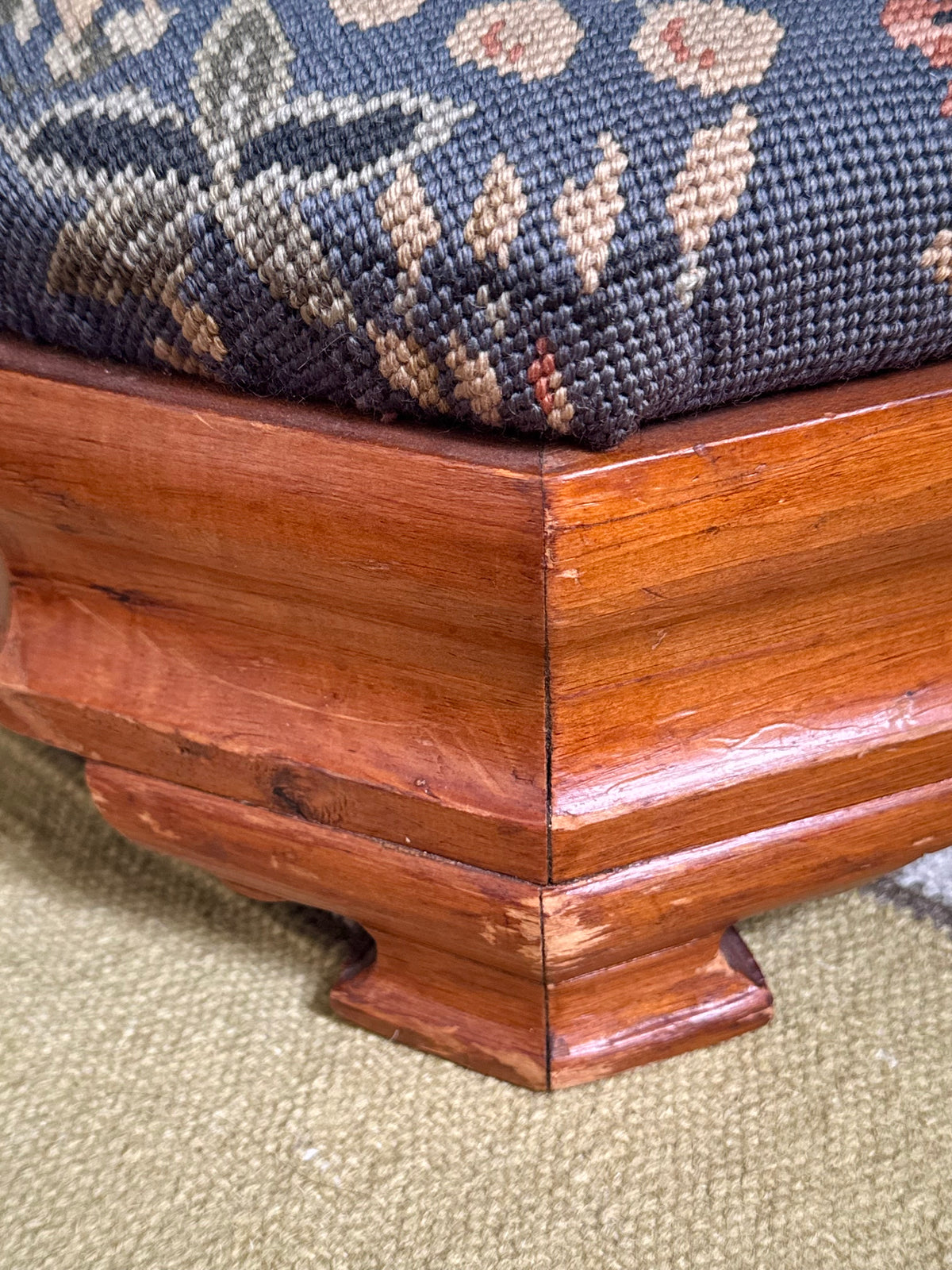 Needlepoint Footstool