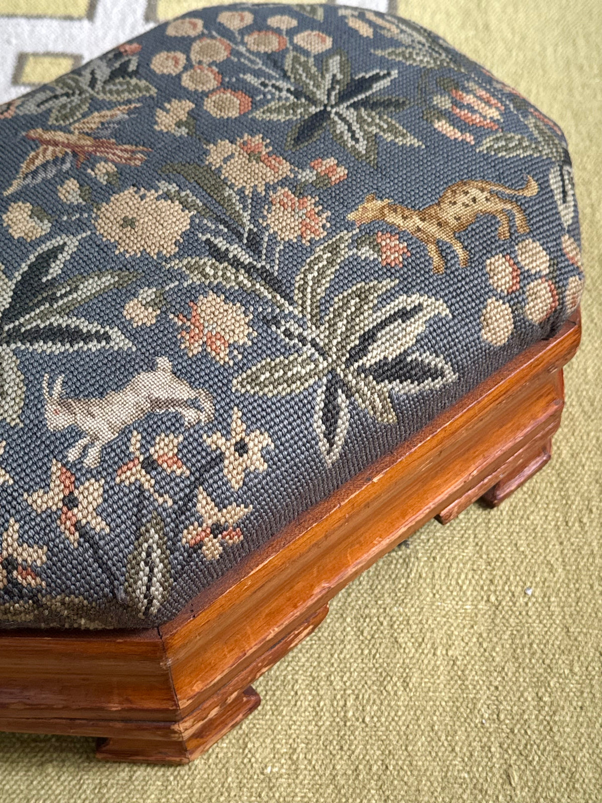 Needlepoint Footstool