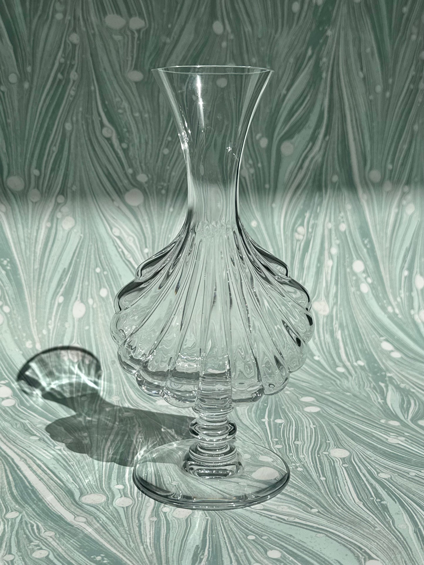 Baccarat Crystal Shell Vase