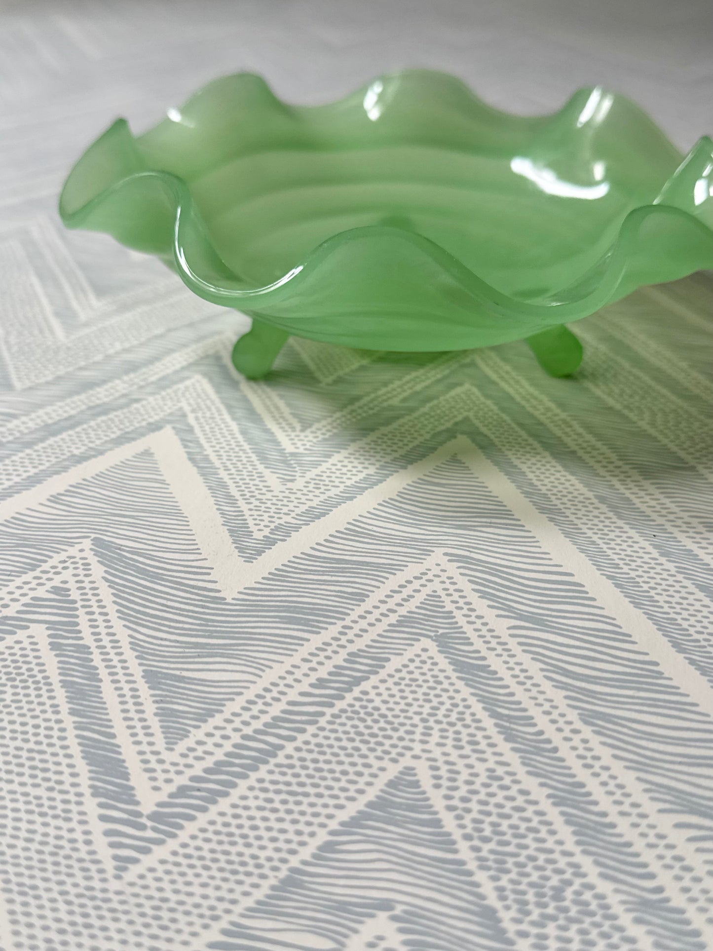 Jadeite Ruffle Dish #2