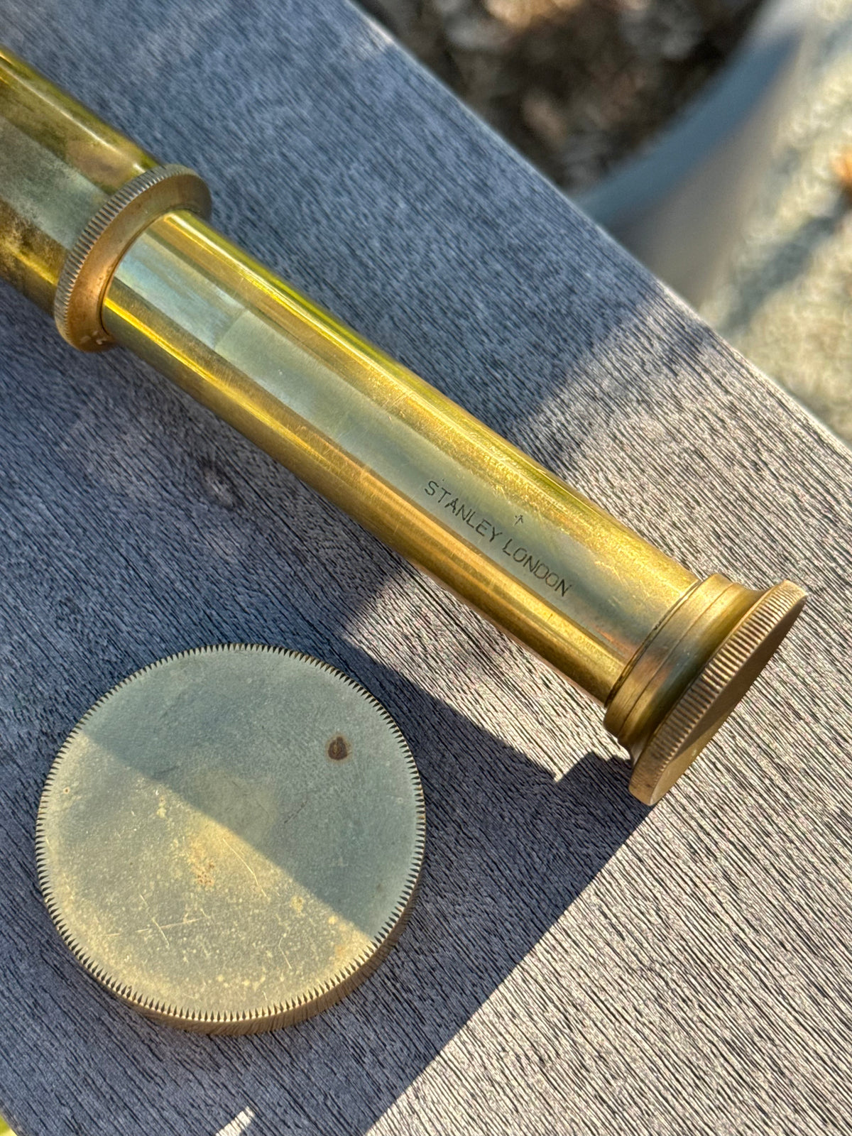 Vintage Brass Telescope