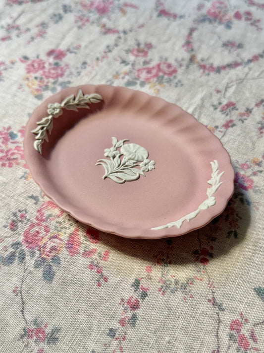 Pink Wedgwood Oval Dish